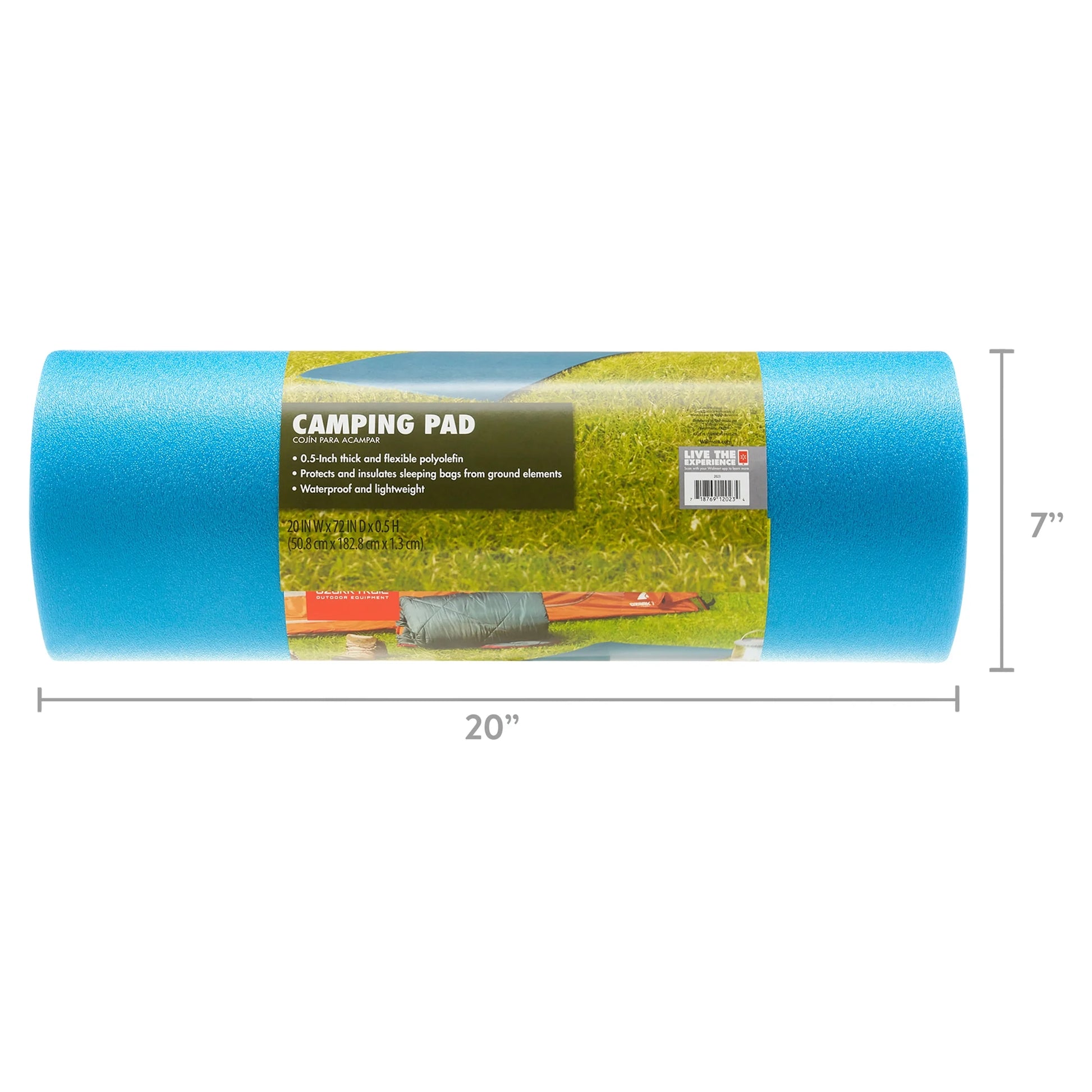 Closed Cell Foam Blue Camp Sleeping Pad