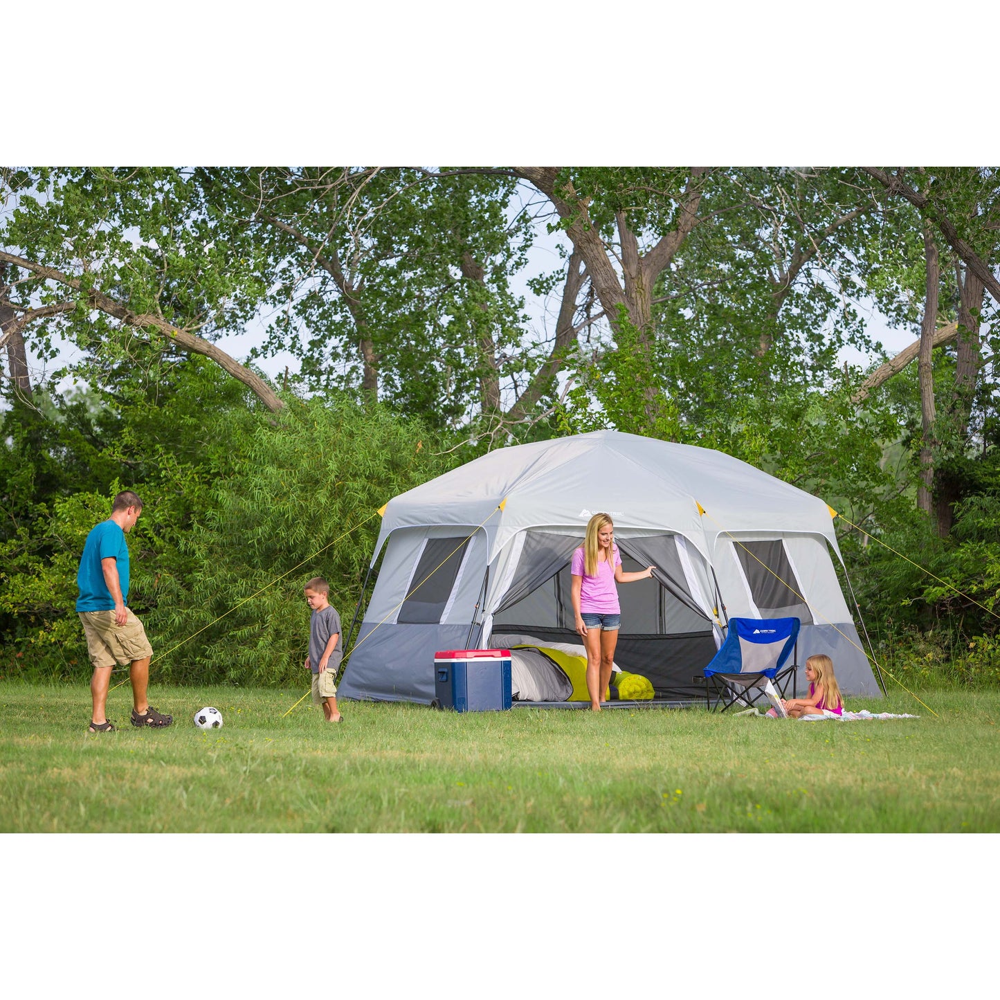 15' X 13' 8-Person Instant Hexagon Cabin Tent, 36.04 Lbs